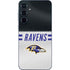 NFL Baltimore Ravens White Striped Galaxy A35 5G Skin